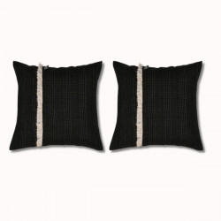 Duo coussins 40x40cm Ardoise