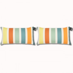 Duo coussins 25x45cm Garlin...