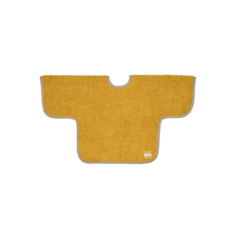 Bavoir éponge manches Moutarde 2