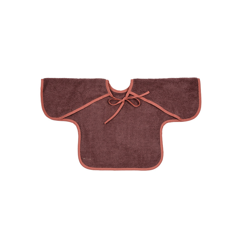 Bavoir éponge manches Pourpre