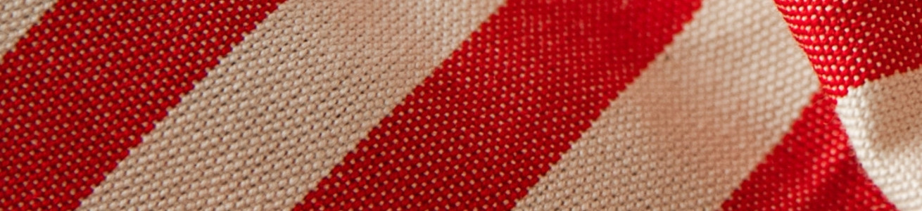 Adour Rouge : toile rayée rouge et blanc 100 % coton | Artiga