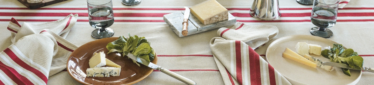 Corda Bordeaux / Blanc | Toile métis d’inspiration basque – Artiga