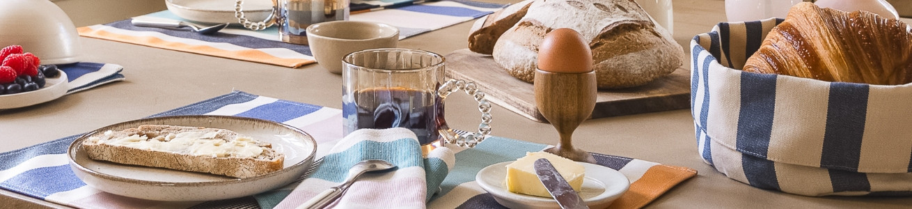 Corbeille à pain et sac à pain coton en promo | Artiga