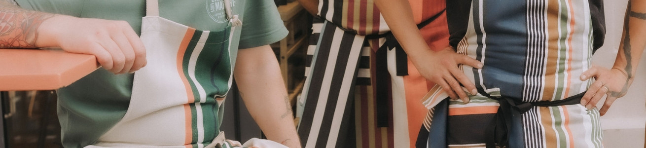 Tablier cuisine coton et lin en promo | Artiga