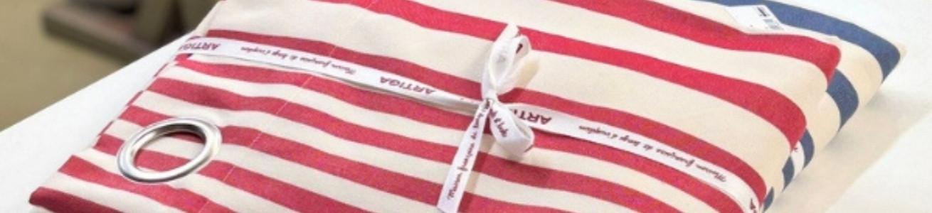 Rideaux 155x285 coton non occultants en promo | Artiga