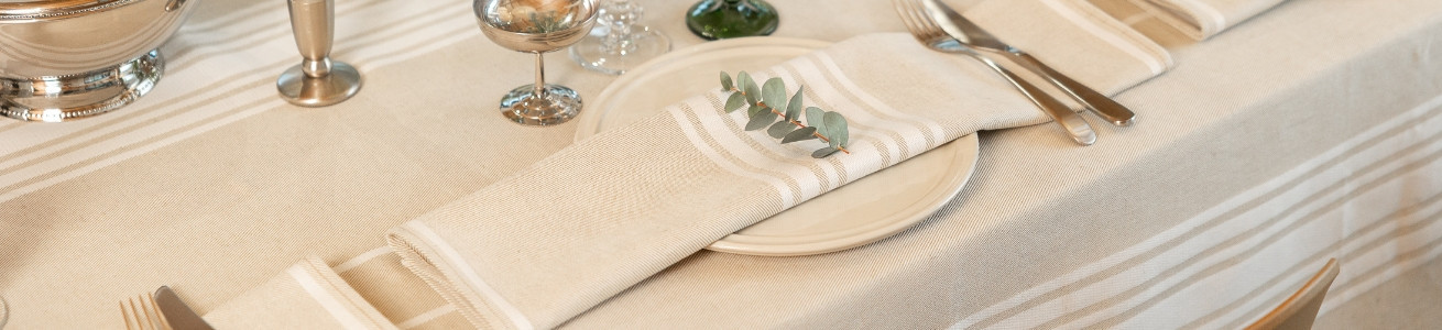 Corda Blanc | Toile metis classique et lumineuse pour tables de fête – Artiga