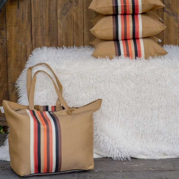 sac enduit et coussins mauleon vison artiga