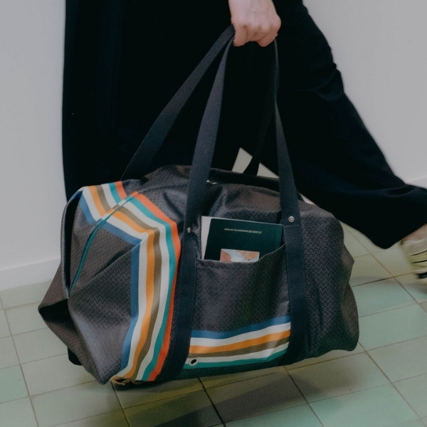 sac agar chevron noir